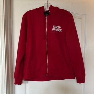 Harley-Davidson Crimson Full-Zip Sweatshirt